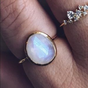 Carrie Elizabeth local eclectic moonstone ring